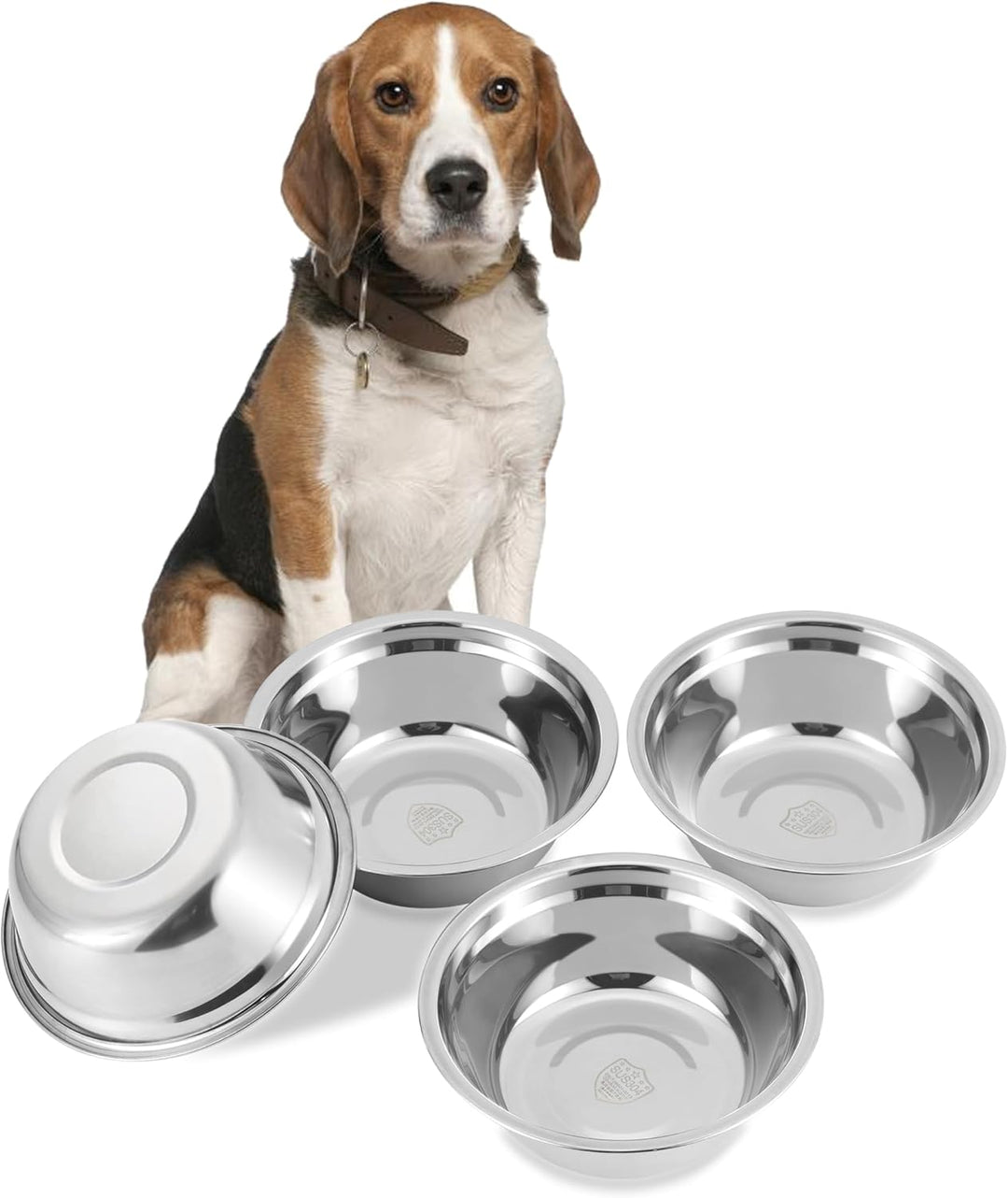 Stainless Steel Dog Bowls, Metal Dog Bowls, Dog Bowls for Small, Medium Sized Dog