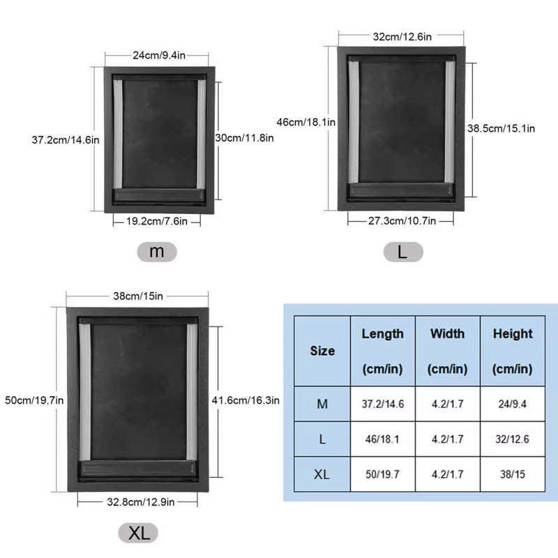 PVC Large Pet Door Magnet Automatic Closing Door Bothway Security Accessory for Big Dog Gate Dog Fences with Baffle Pet Supplies