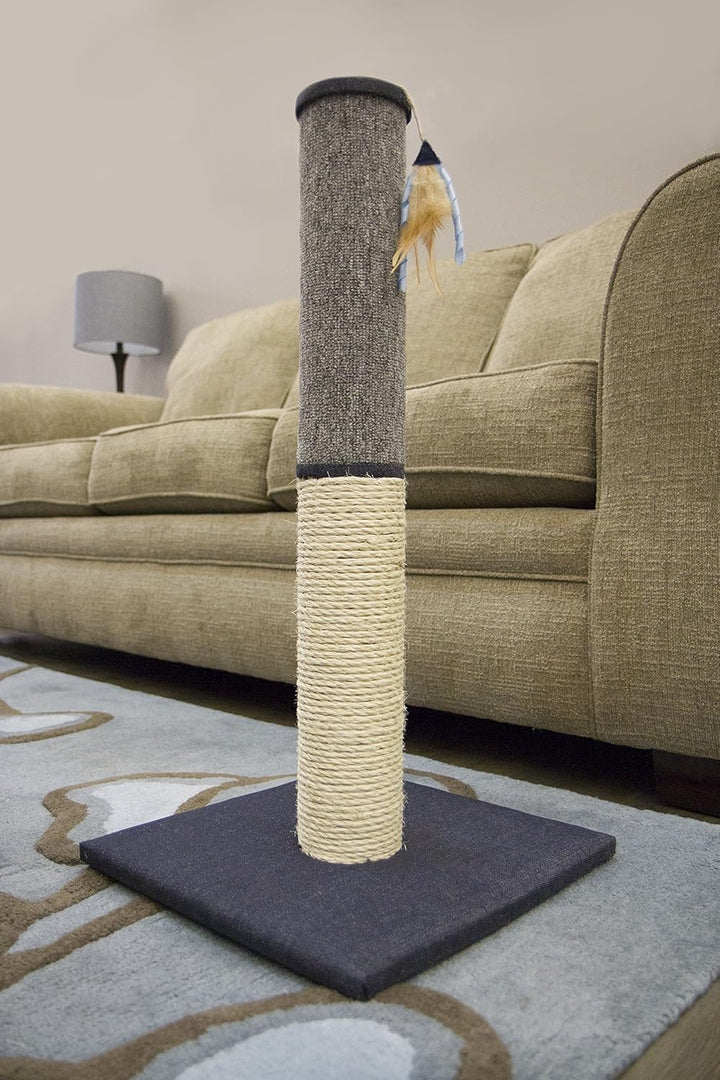 Sky Scratch Sisal & Carpet Cat Scratching Post - Gray, One Size