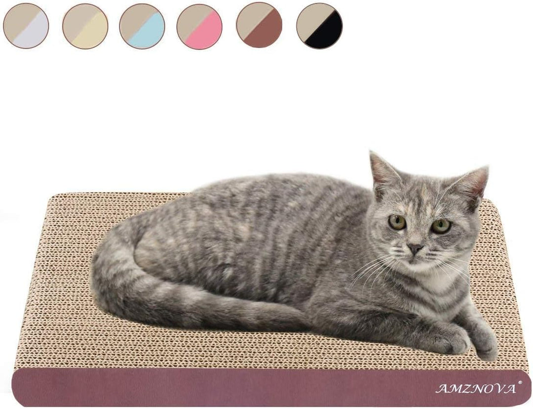 Cat Scratch Lounge, Durable Cardboard, Colors Series, Wide, Wood Floor Print