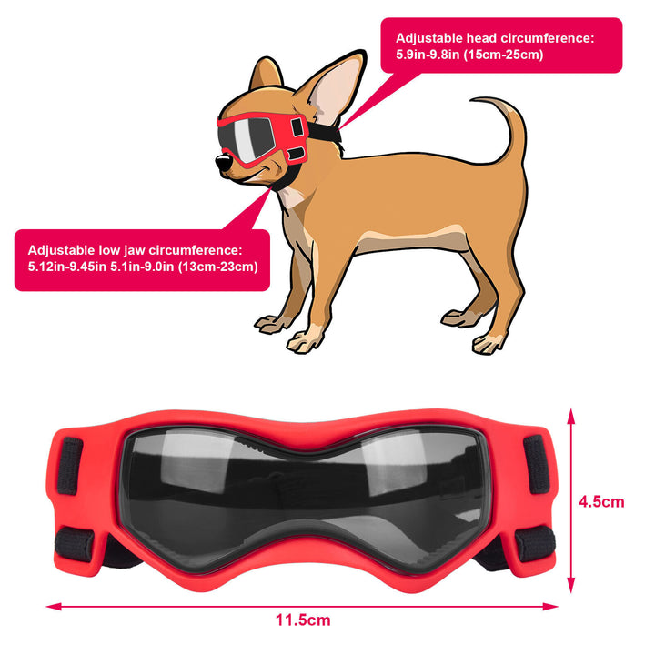 Pet Dog Goggles Glasses Snow Windproof UV Protection Sunglasses for Small Dog