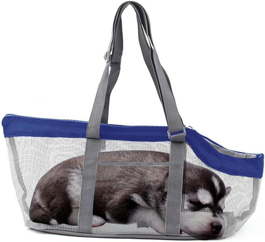 Pet Carrier Bag Foldable Breathable Dog Carrier Tote Bag Soft Portable Soft-Sided Mesh Pet Travel Carrier Bag Outdoor Soft Full Mesh Pet Carrier Bag Pets Carrying Tote Handbag for Cat Small Medium Dog