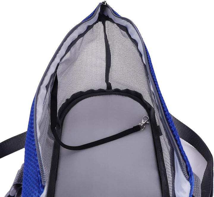 Pet Carrier Bag Foldable Breathable Dog Carrier Tote Bag Soft Portable Soft-Sided Mesh Pet Travel Carrier Bag Outdoor Soft Full Mesh Pet Carrier Bag Pets Carrying Tote Handbag for Cat Small Medium Dog