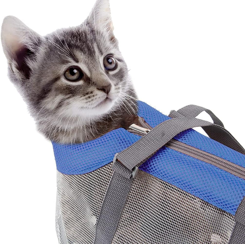 Pet Carrier Bag Foldable Breathable Dog Carrier Tote Bag Soft Portable Soft-Sided Mesh Pet Travel Carrier Bag Outdoor Soft Full Mesh Pet Carrier Bag Pets Carrying Tote Handbag for Cat Small Medium Dog